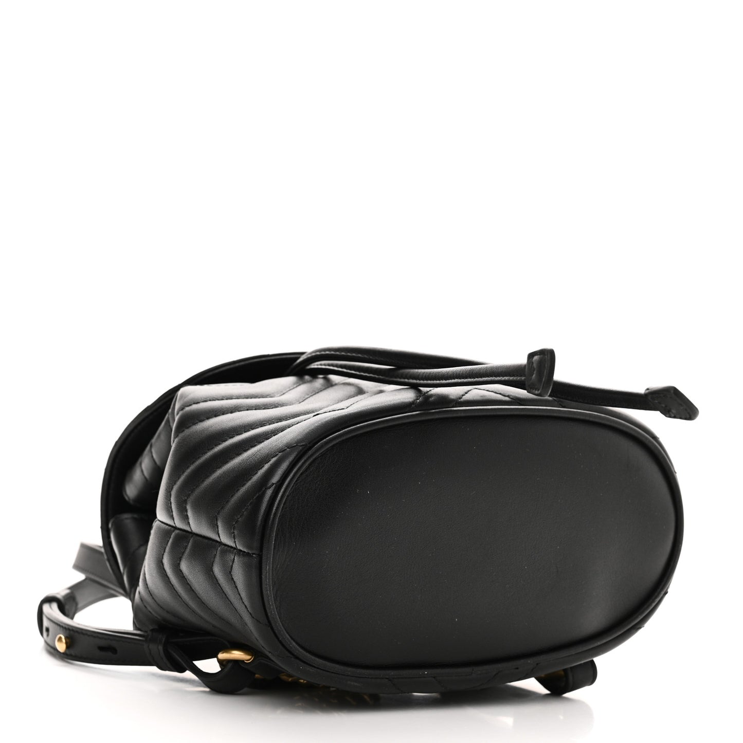 Calfskin Matelasse GG Marmont Flap Backpack Black