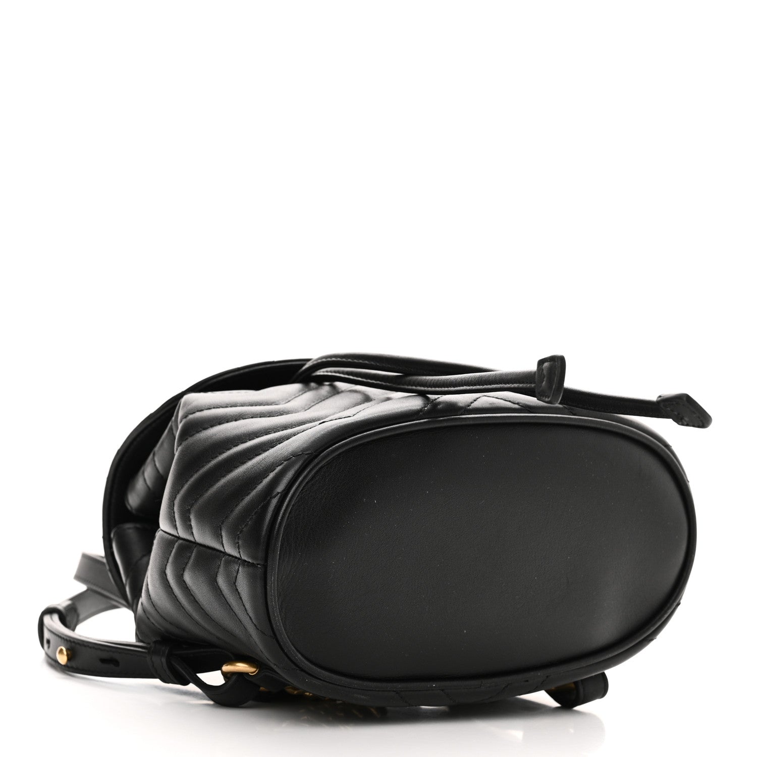 Gucci Calfskin Matelasse GG Marmont Flap Backpack Black 4 of 10