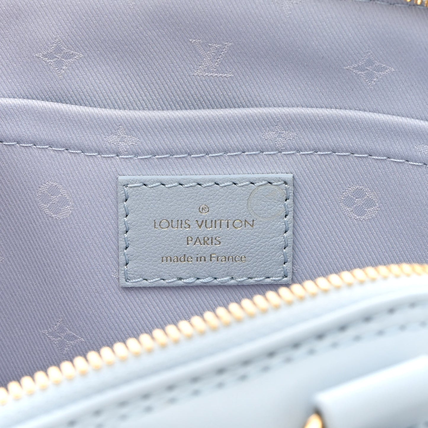 Calfskin Bubblegram Alma BB Ice Blue