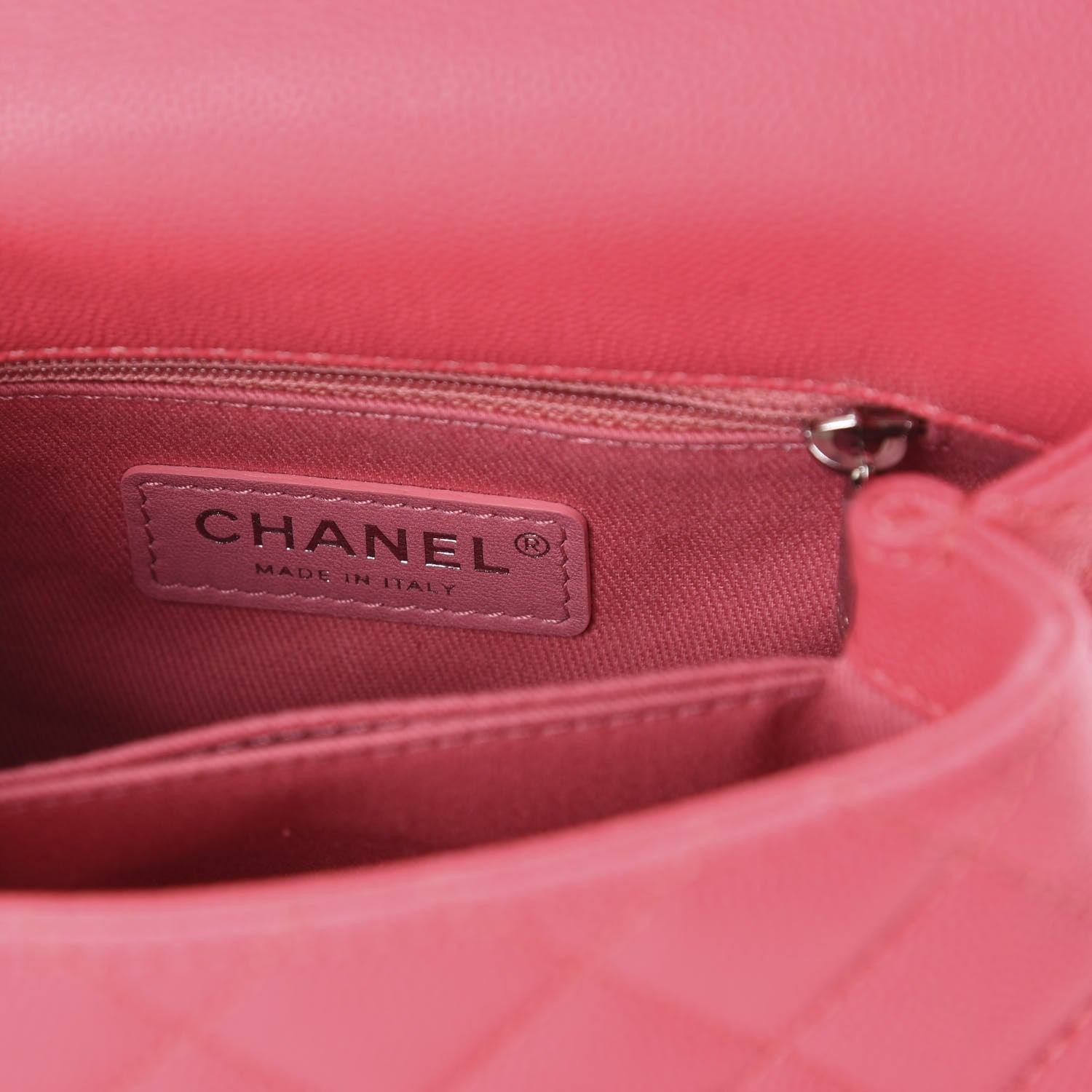 Chanel Caviar Quilted Incognito Extra Mini Coco Handle Flap Pink 6 of 10