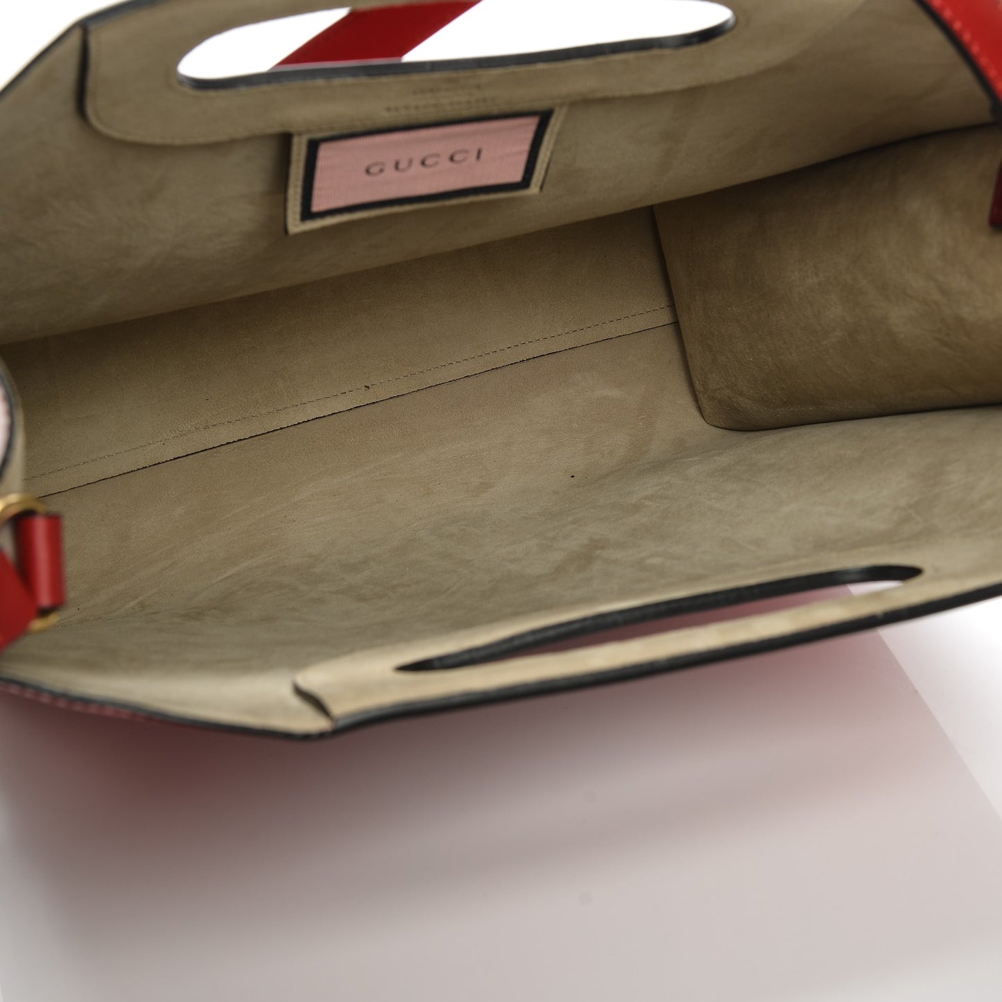 Calfskin GucciGhost Real Medium XL Tote Hibiscus Red