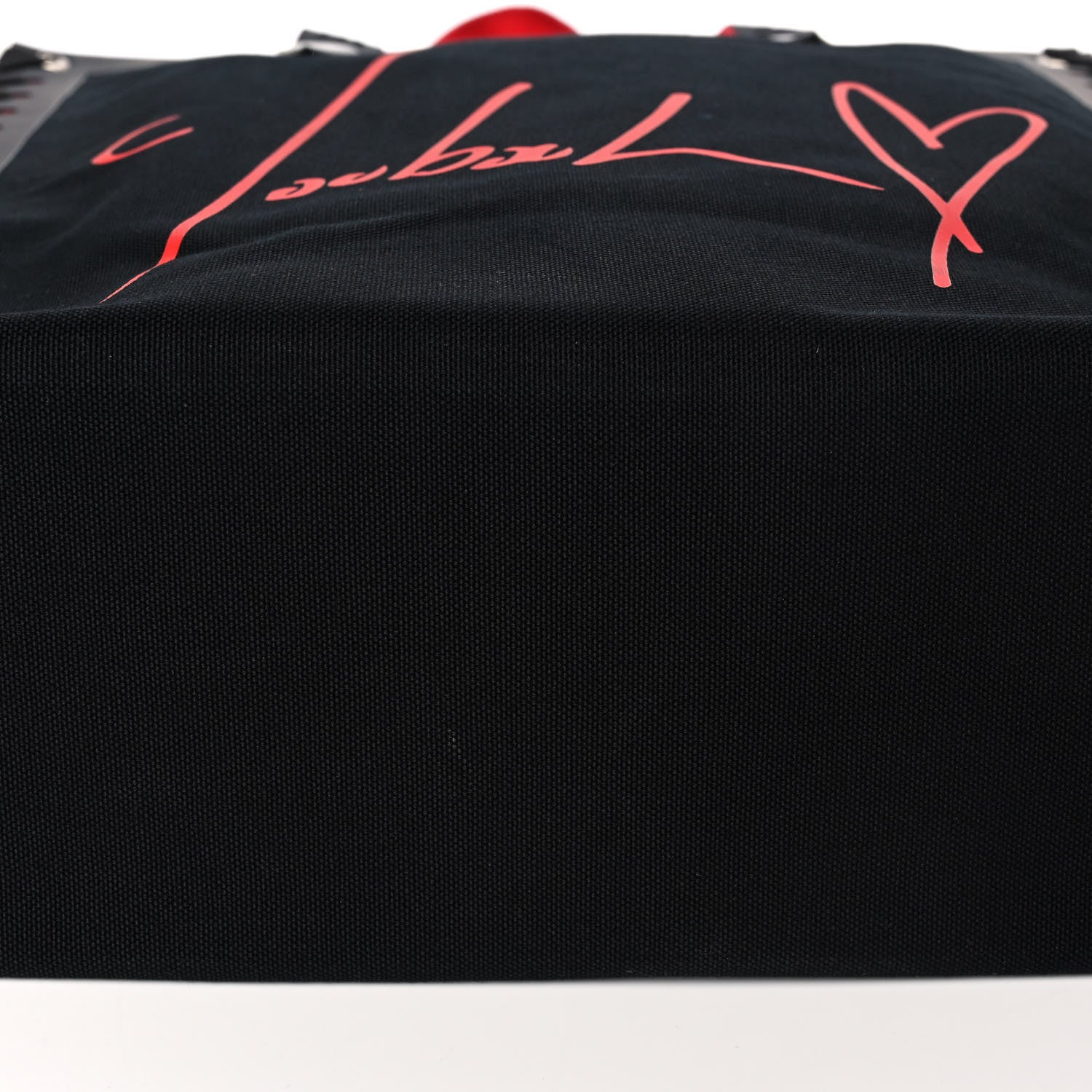 Christian Louboutin Braided Canvas Small Cabalace Shopper Tote Black 12 of 12
