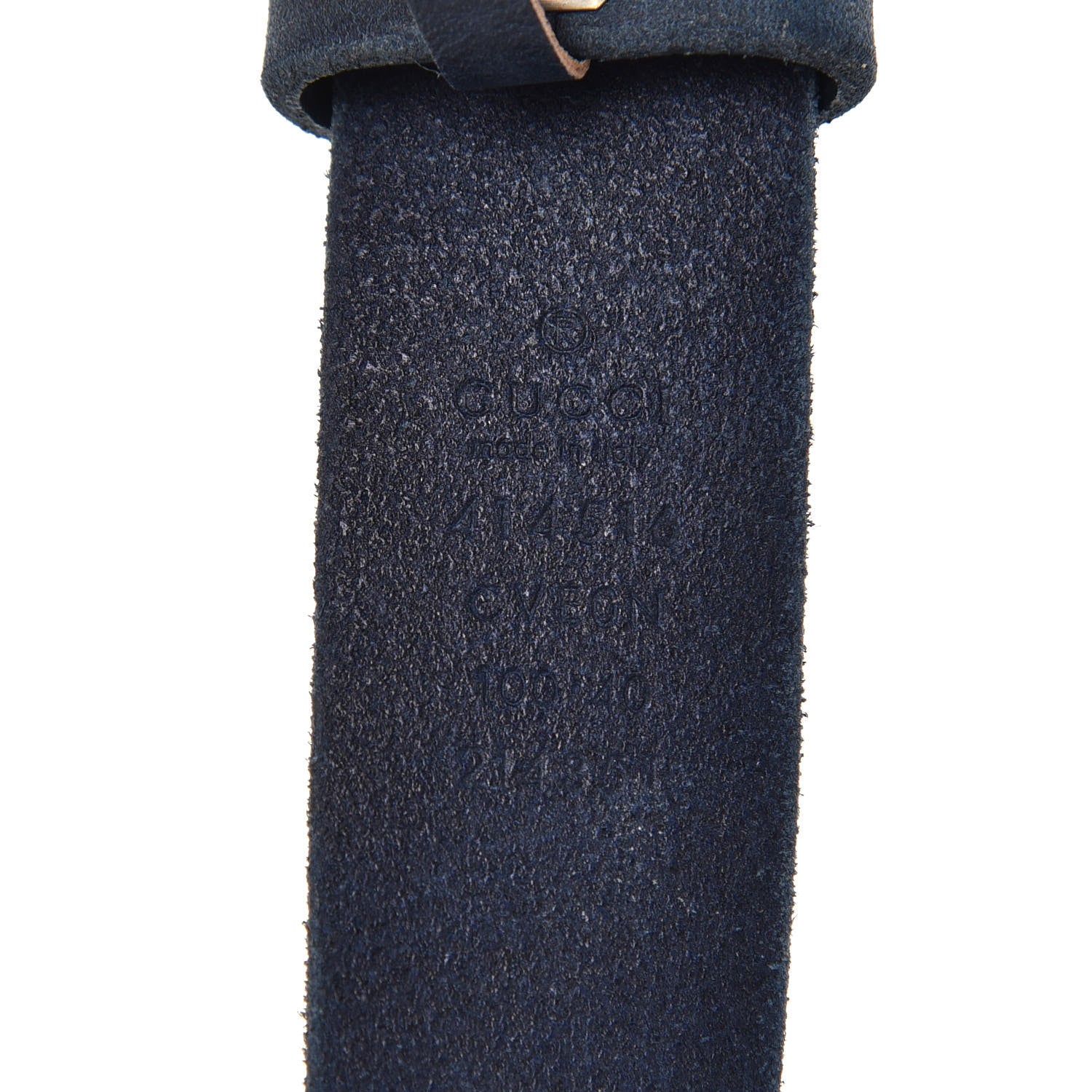 Gucci Cuoio Toscano Nickel Double G 30mm Belt 90 36 Blue 4 of 8