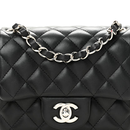Chanel Lambskin Quilted Mini Square Flap Black 8 of 13