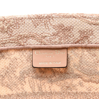 Christian Dior Canvas Embroidered Medium Dioriviera Toile De Jouy Book Tote Rose 6 of 10