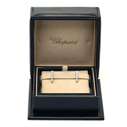 Chopard 18K White Gold Diamond Ice Cube Pure Stud Earrings 4 of 4