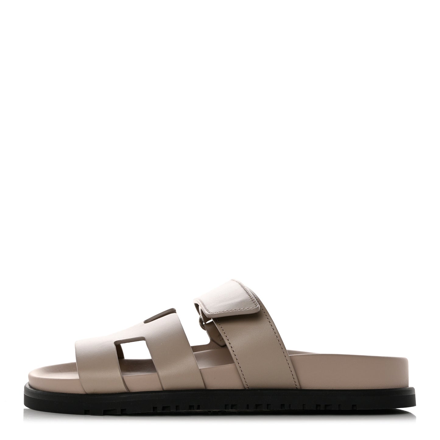 Calfskin Womens Chypre Sandals 35 Beige Mastic