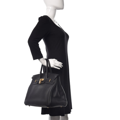 Hermes Togo Birkin 35 Black 2 of 33