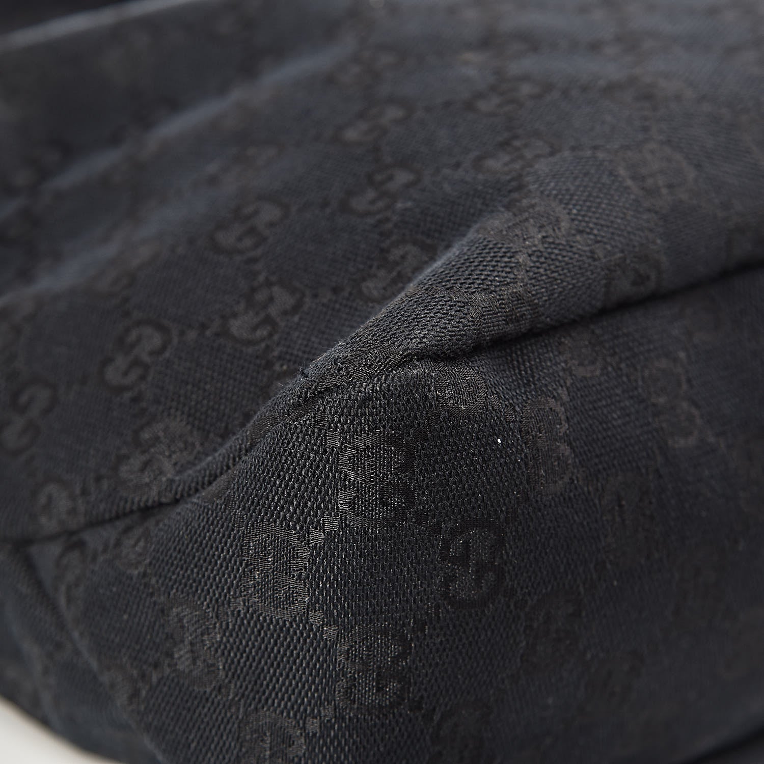 Gucci Monogram Medium Horsebit Chain Hobo Black 10 of 12