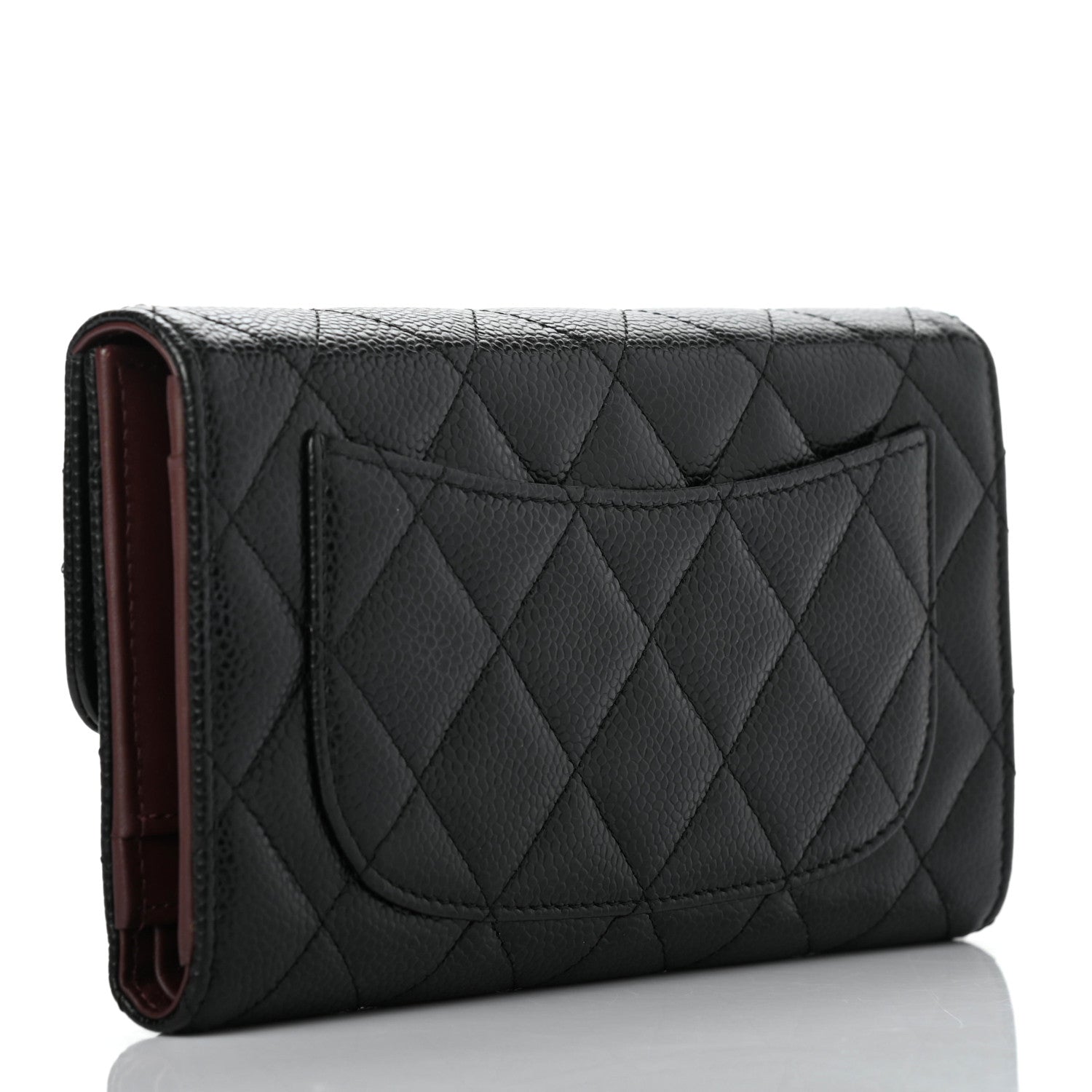 Chanel Caviar Quilted Large Flap Wallet Black 3 of 8