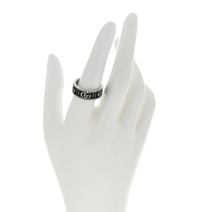 Gucci Sterling Silver Double G Band Ring 55 7.25 2 of 4