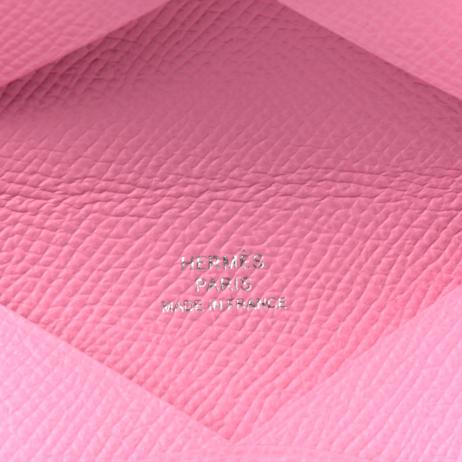 Hermes Epsom Calvi Card Case 5P Pink 4 of 4