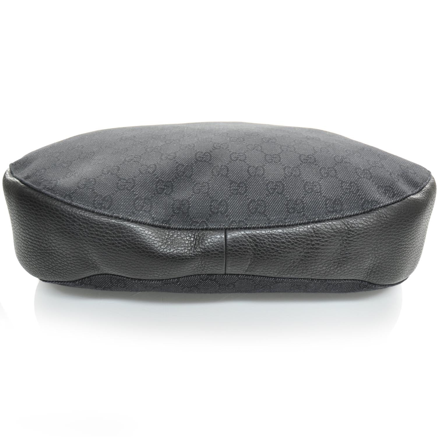 Gucci Denim Monogram Hobo 4 of 10