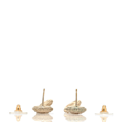 Chanel Pearl CC Dangle Earrings Gold 3 of 5