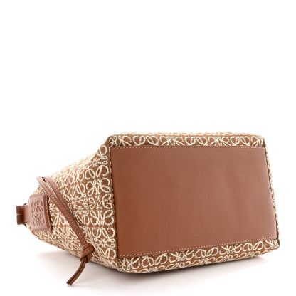 Loewe Jacquard Anagram Calfskin Small Cubi Bag Tan Pecan 4 of 10