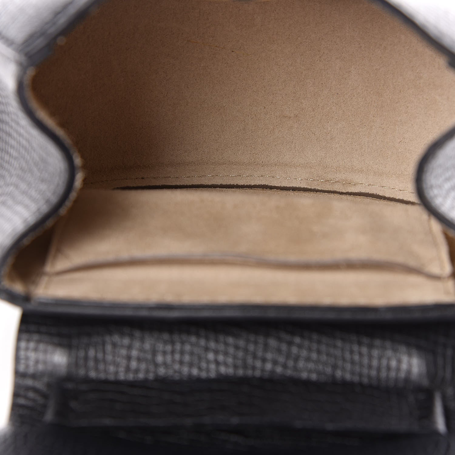Chloe Textured Calfskin Lambskin Nano Drew Shoulder Bag Black 5 of 10