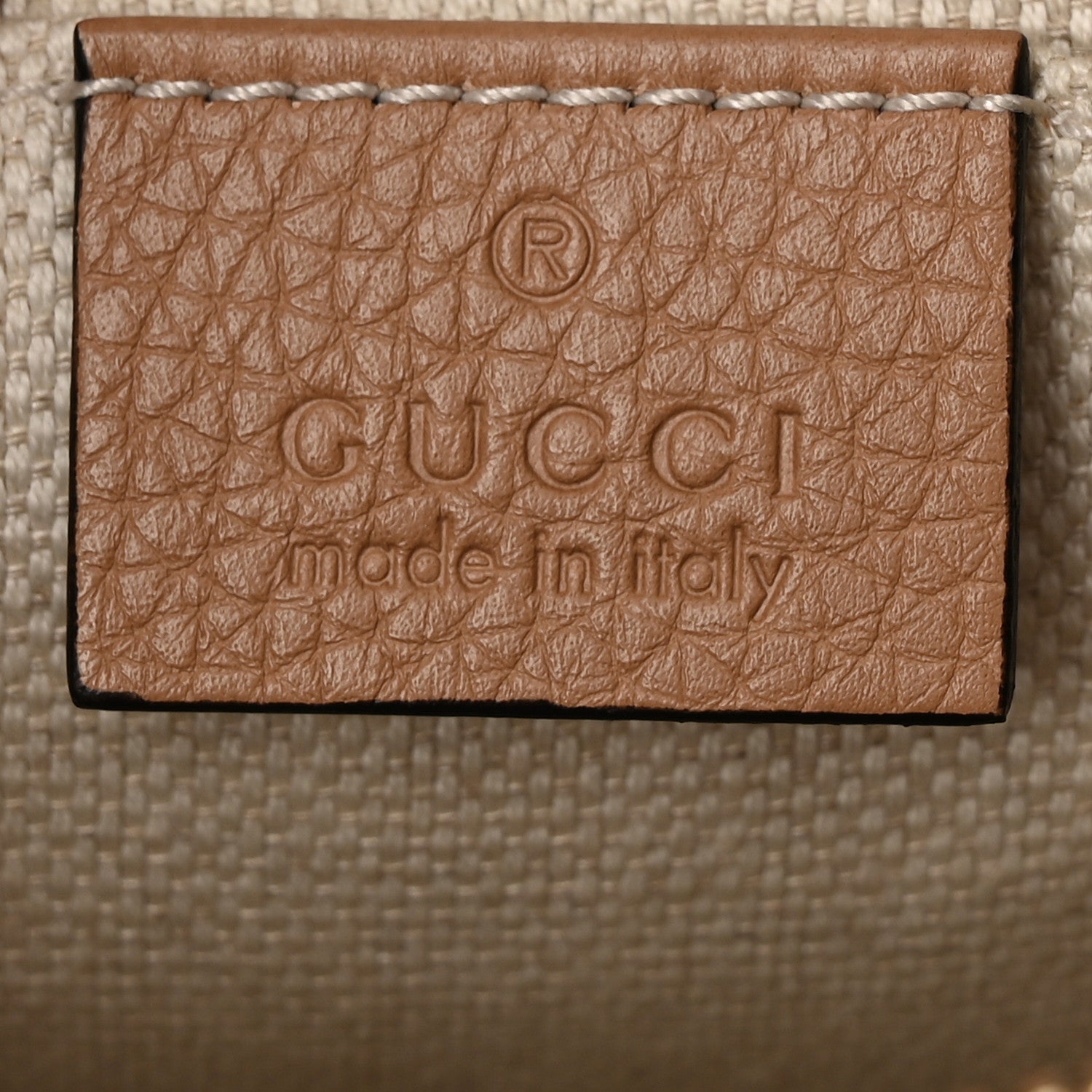 Gucci Pebbled Calfskin Small Soho Disco Bag Camelia 6 of 10