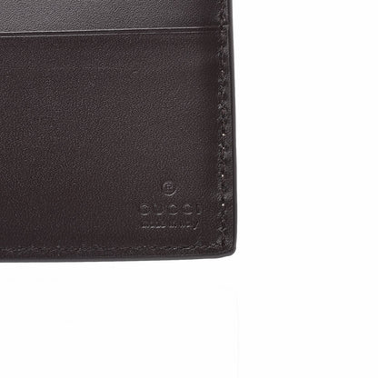 Gucci GG Supreme Monogram Selleria Calfskin Web New Web Bi-Fold Wallet Beige Ebony Cocoa 6 of 7