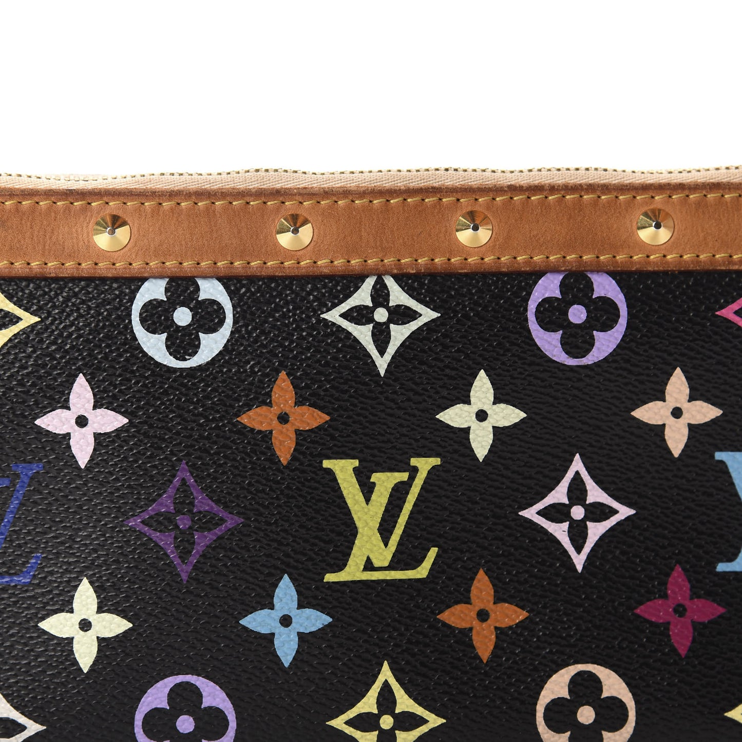 Monogram Multicolor Pochette Accessories Black