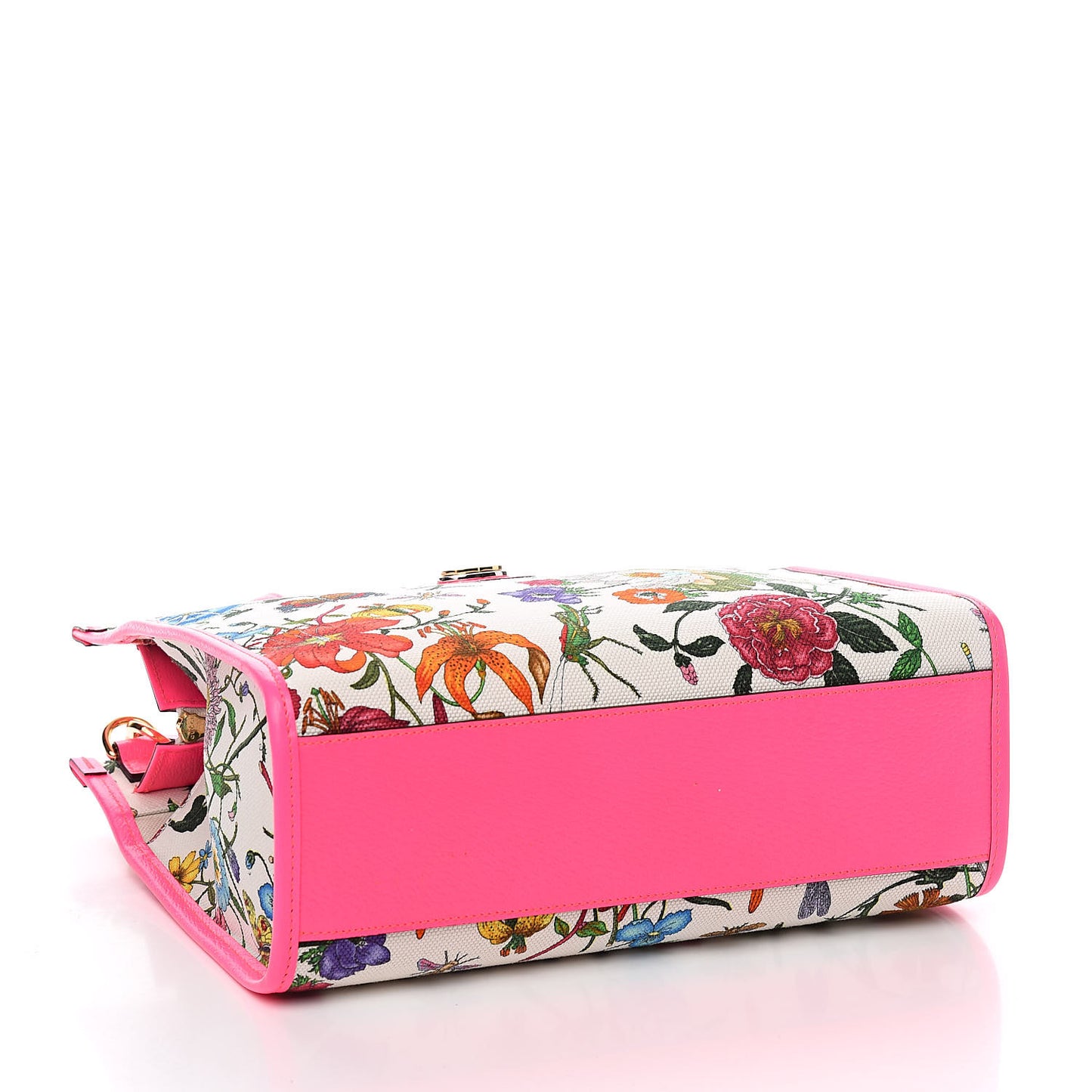 Canvas Medium Flora Tote Fuchsia