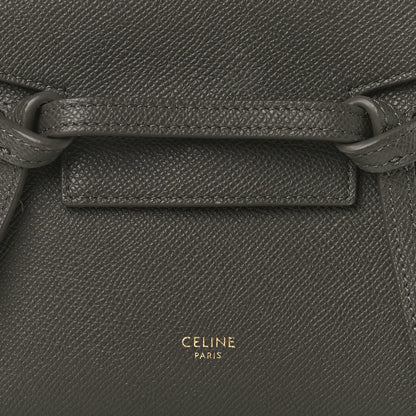Celine Grained Calfskin Pico Belt Bag Grey 6 of 8
