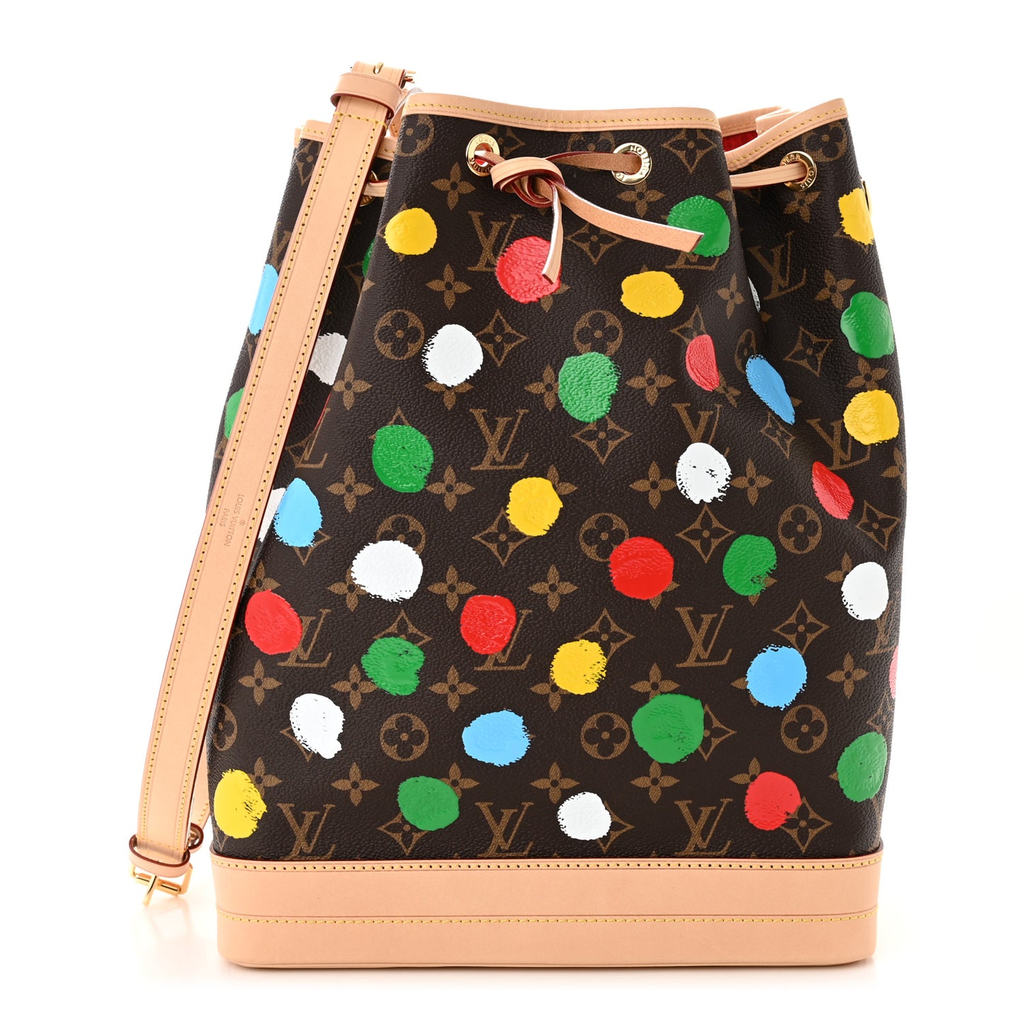 LV X YK Monogram Dots Noe Multicolor