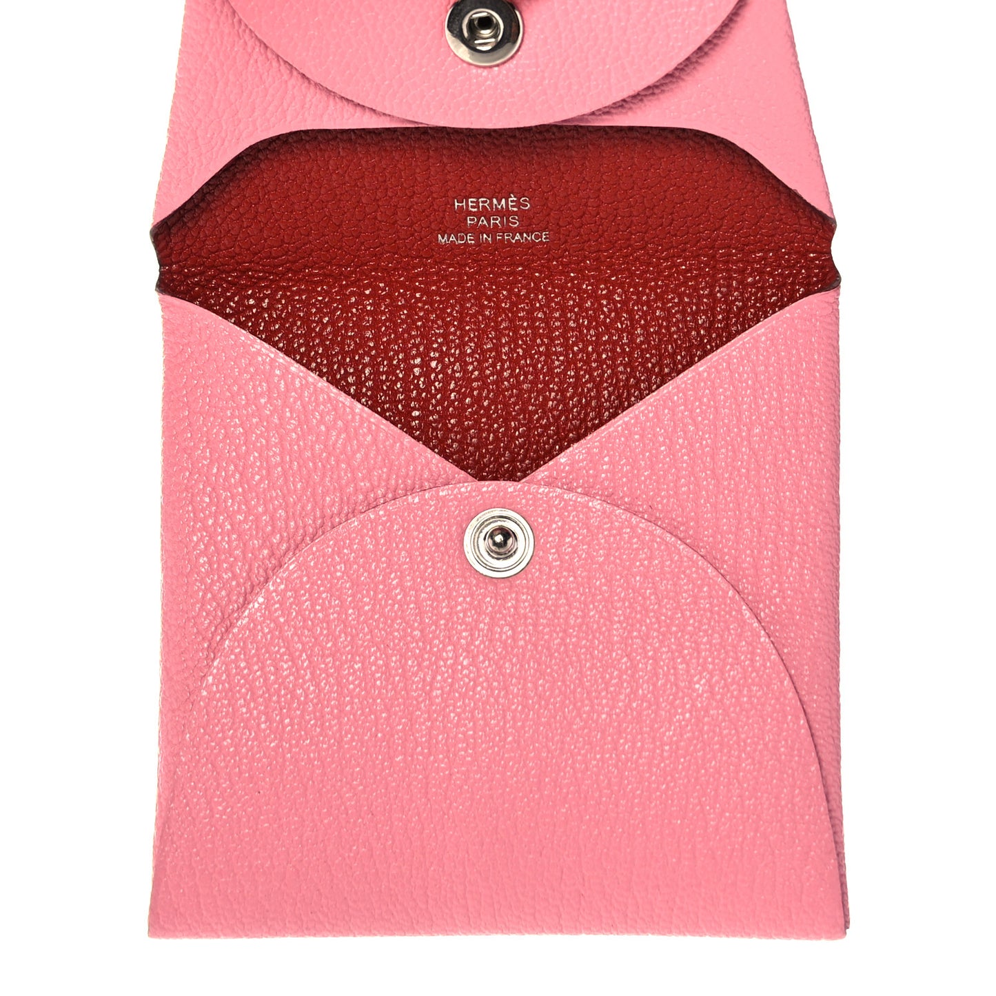 Chevre Mysore Verso Bastia Coin Purse Rose Confetti Brique