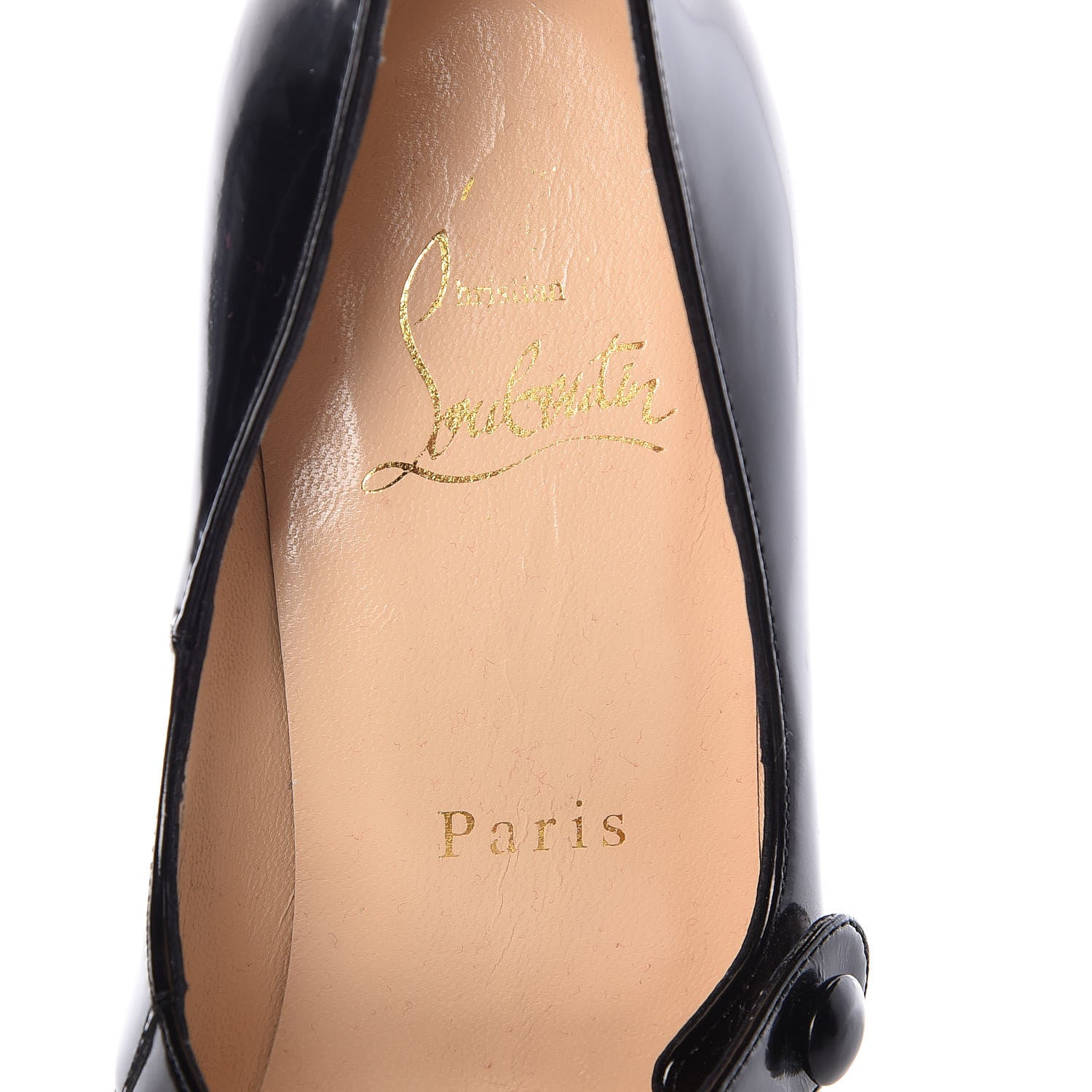 Christian Louboutin Calfskin Charleen 100 Pumps 37 Black 7 of 13