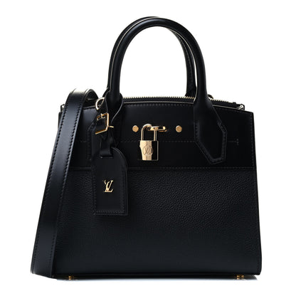Louis Vuitton Calfskin City Steamer Mini Black 1 of 4
