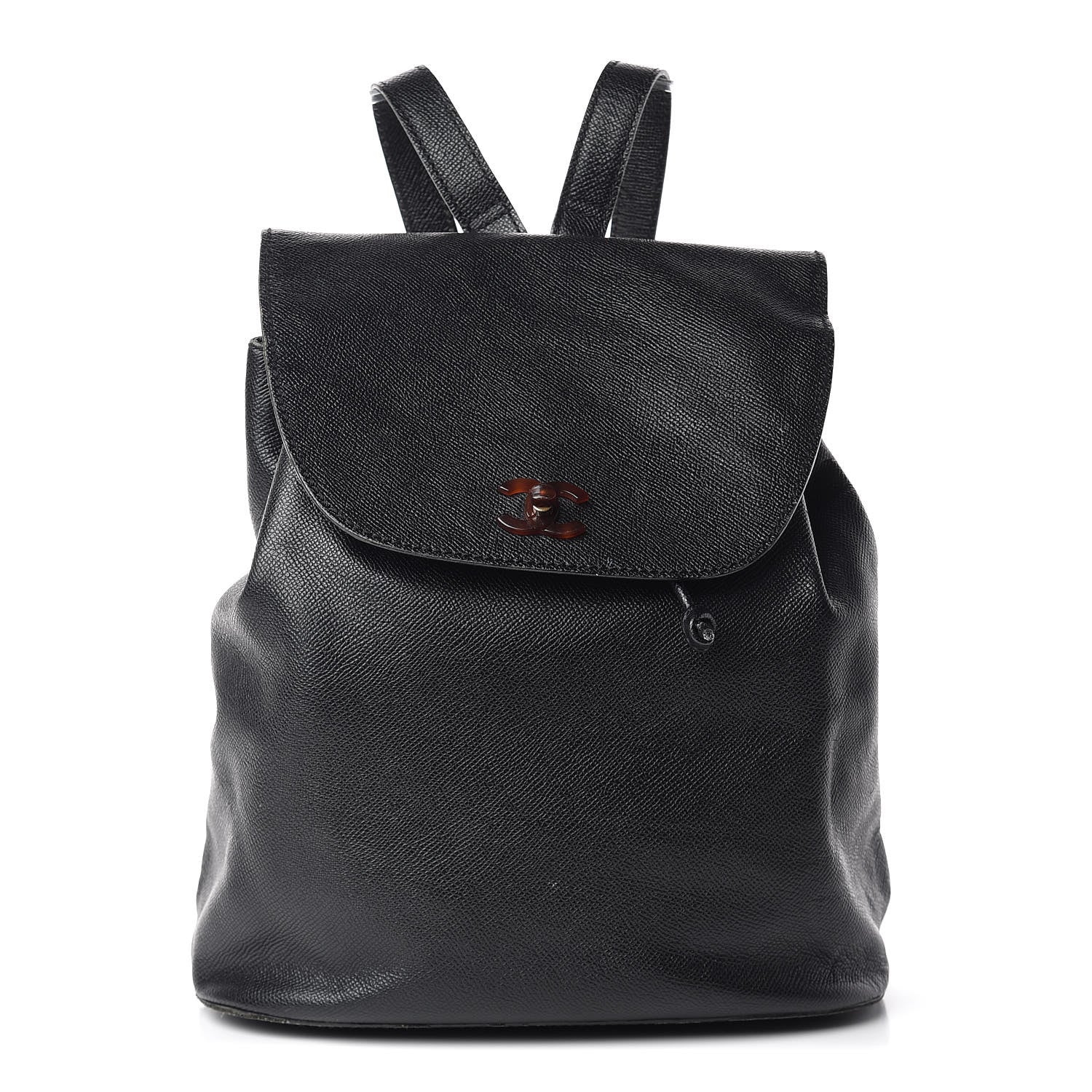 c&c leather backpack Chanel Exterior Bottom Discolored Chanel Caviar Tortoise CC Backpack