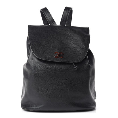 Chanel Caviar Tortoise CC Backpack Black 1 of 19