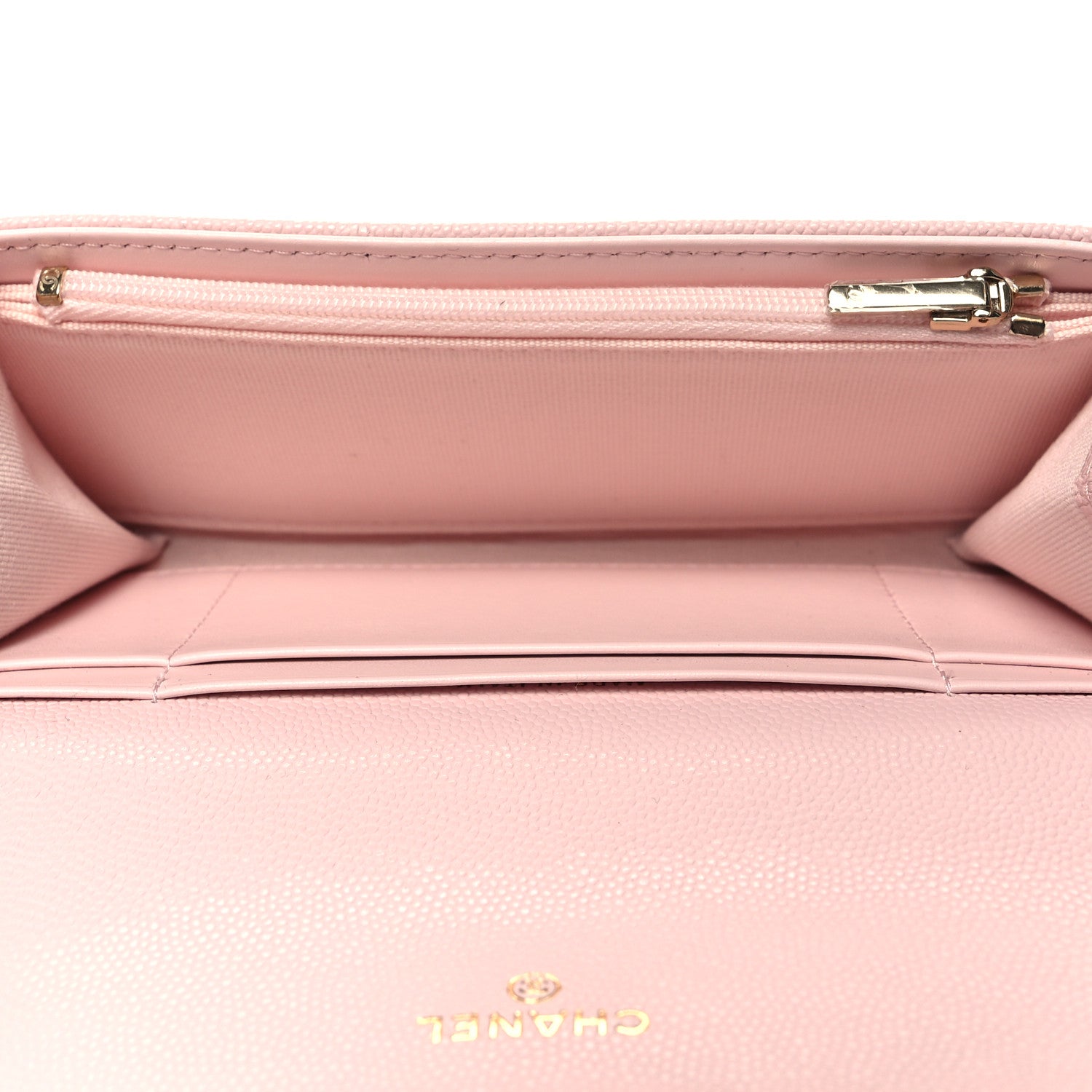 Chanel Caviar Quilted Medium Flap Wallet Light Pink 5 of 10