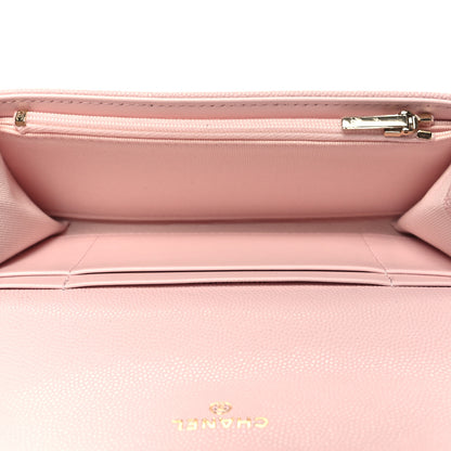 Chanel Caviar Quilted Medium Flap Wallet Light Pink 5 of 10