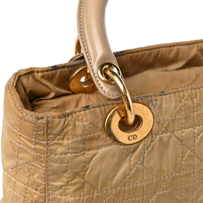Christian Dior Nylon Cannage Medium Lady Dior Beige 14 of 18