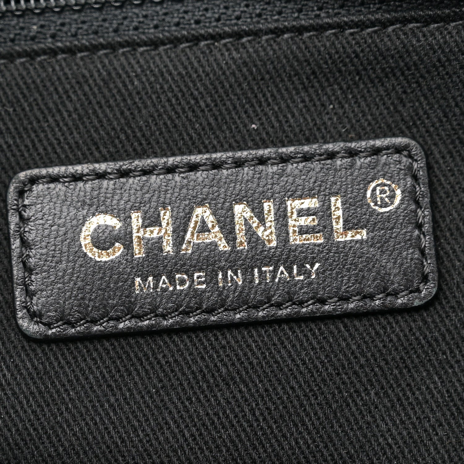 Chanel Sheepskin Caviar Quilted Large Shopping Tote Black 6 of 10