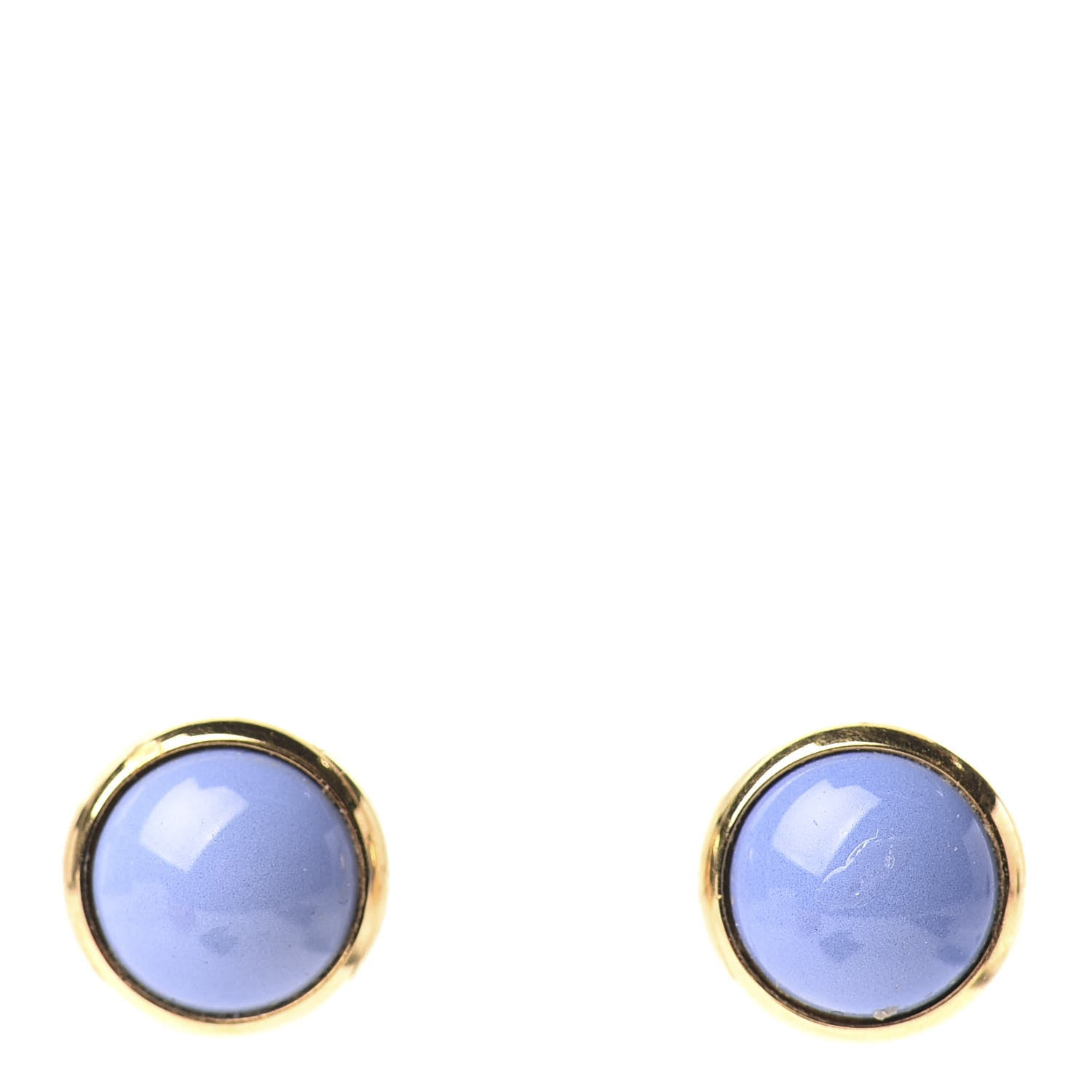 Hermes Enamel Eclipse Earrings Turquoise 1 of 5