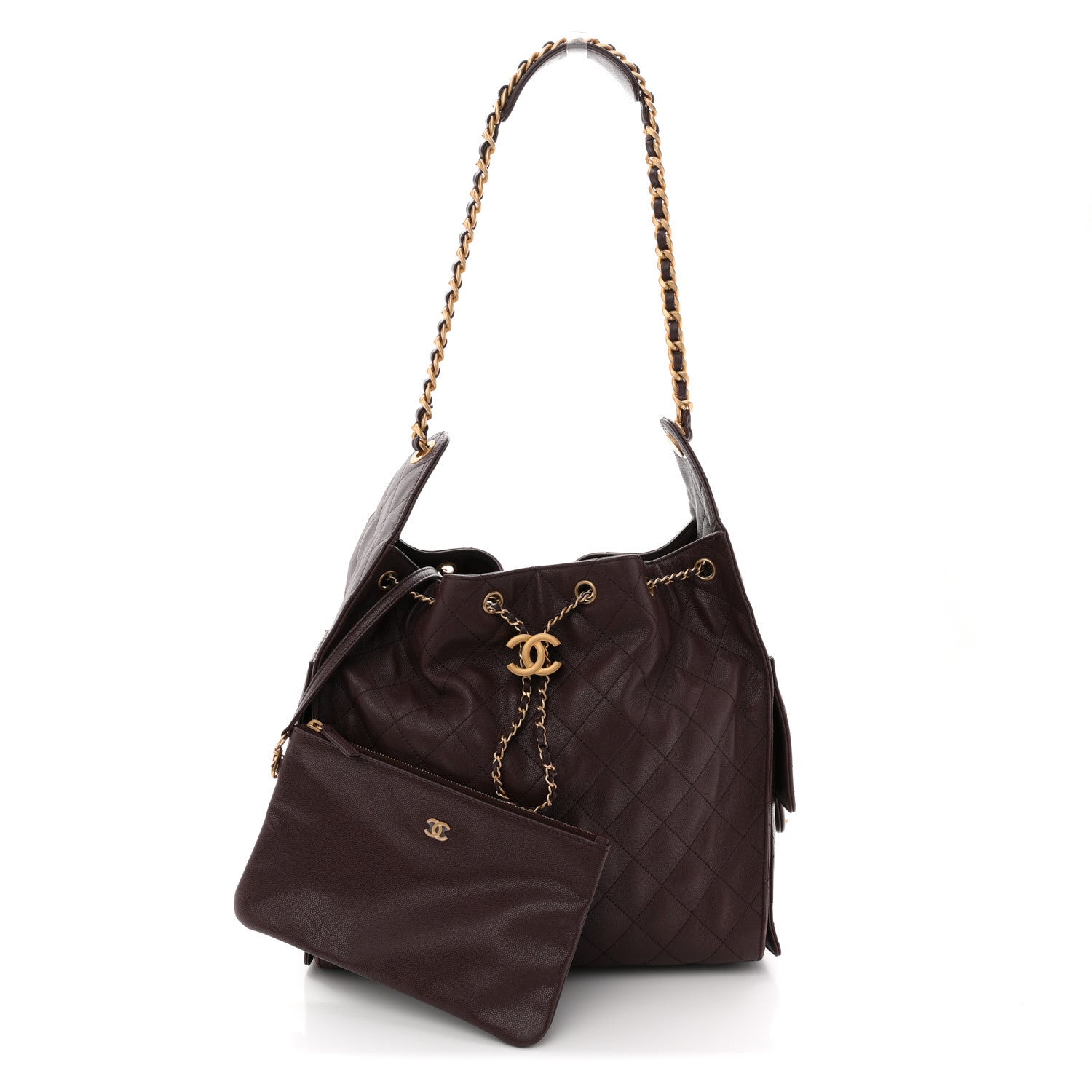 Chanel Caviar Quilted Medium Chanel 25 Handbag Dark Brown 3 of 13
