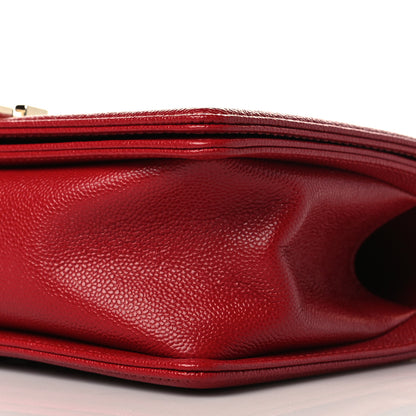 Chanel Caviar Quilted Medium Boy Flap Red 7 of 9