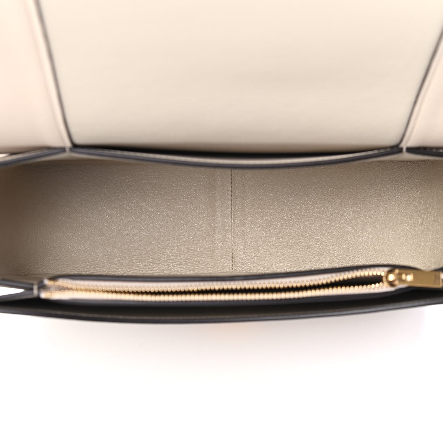 Celine Shiny Smooth Calfskin Medium Frame Shoulder Bag Grege Storm 5 of 5