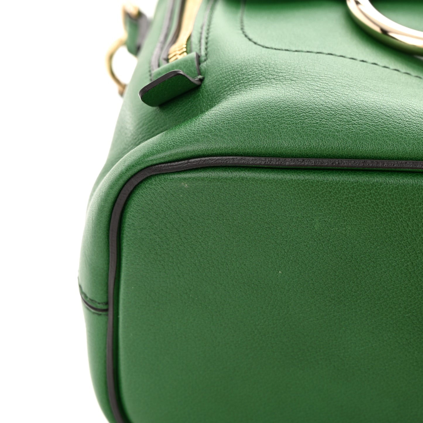 Suede Calfskin Mini Faye Backpack Pine Green
