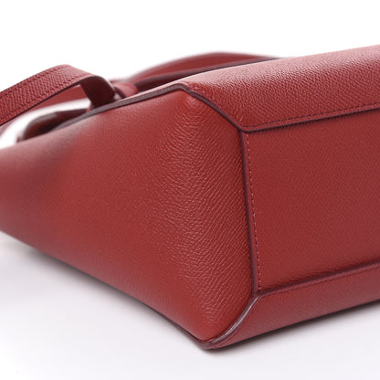 Celine Grained Calfskin Nano Belt Bag Ruby 7 of 9
