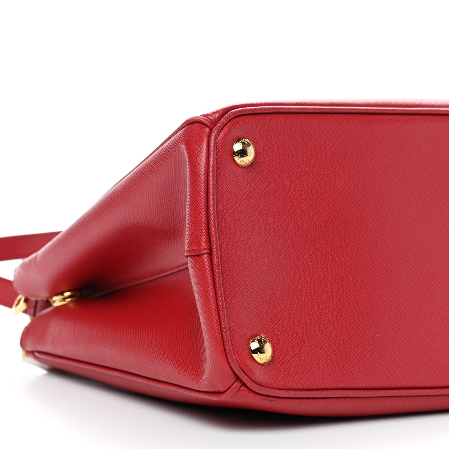 Saffiano Small Galleria Double Zip Tote Fuoco