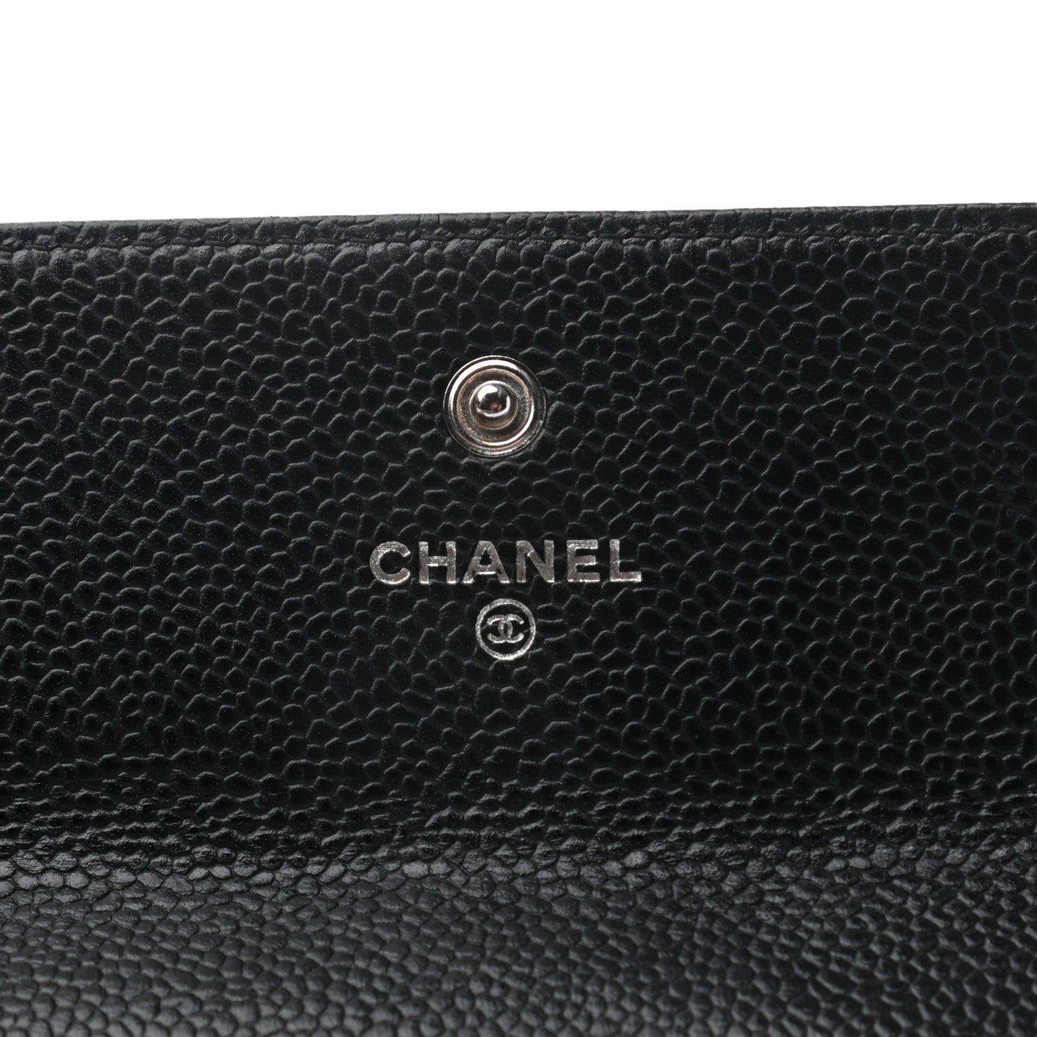 Chanel Caviar Quilted Large Gusset Flap Wallet Black 6 of 8