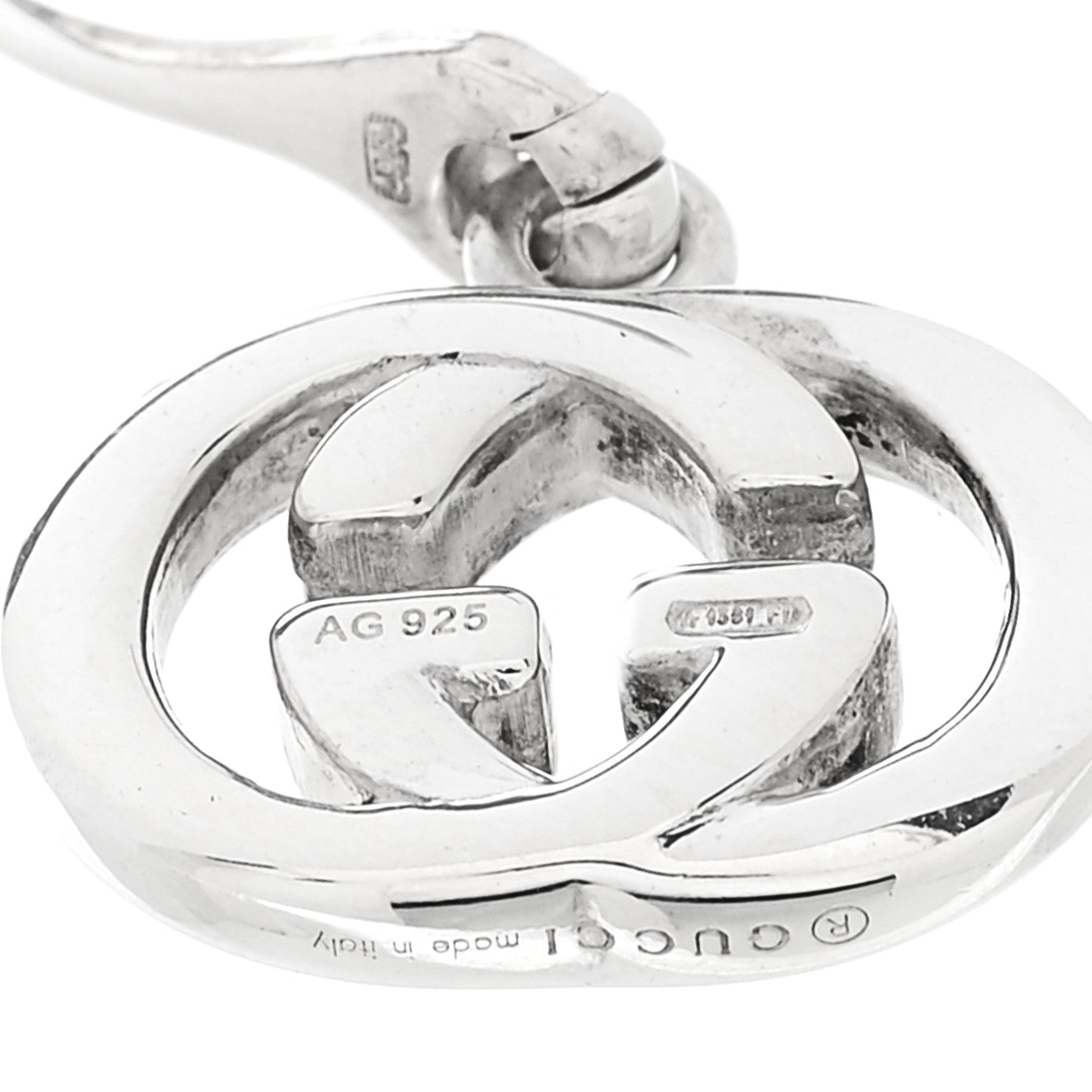 Gucci Sterling Silver Britt Drop Earrings 5 of 5