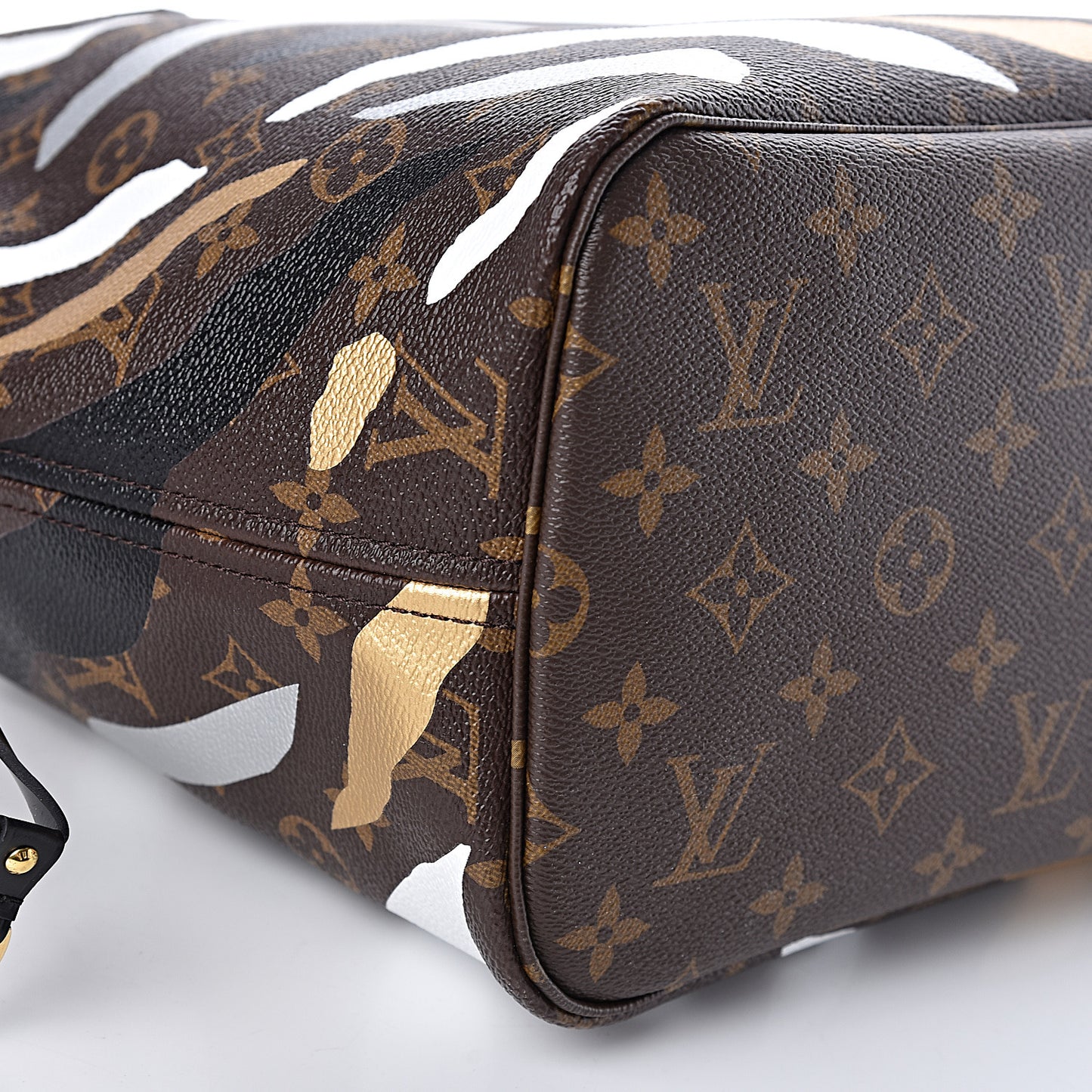X LOL Monogram Neverfull MM Gold Silver