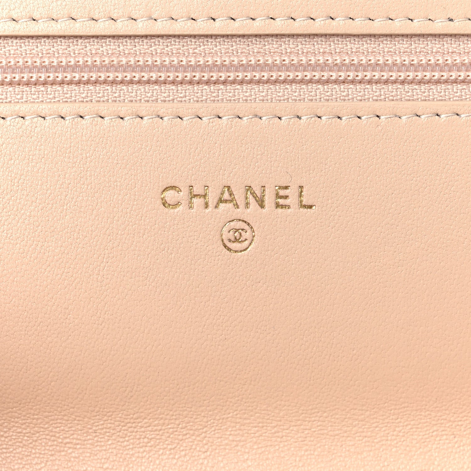 Chanel Lambskin Quilted Chanel 19 Wallet On Chain WOC Beige 6 of 14