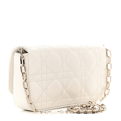 Christian Dior Lambskin Cannage Dior Talk Phone Pouch Latte 3 of 10