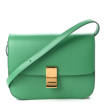 Celine Smooth Calfskin Classic Box Medium Flap Bag Palm 1 of 10
