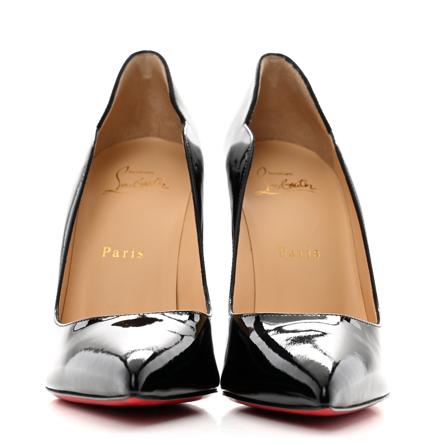 Christian Louboutin Patent Hot Chick 100 Pumps 38 Black 3 of 9