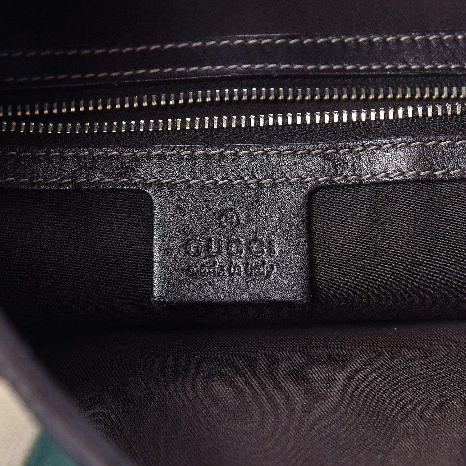 Gucci Monogram Web Jackie O Bouvier Hobo Dark Brown 6 of 12